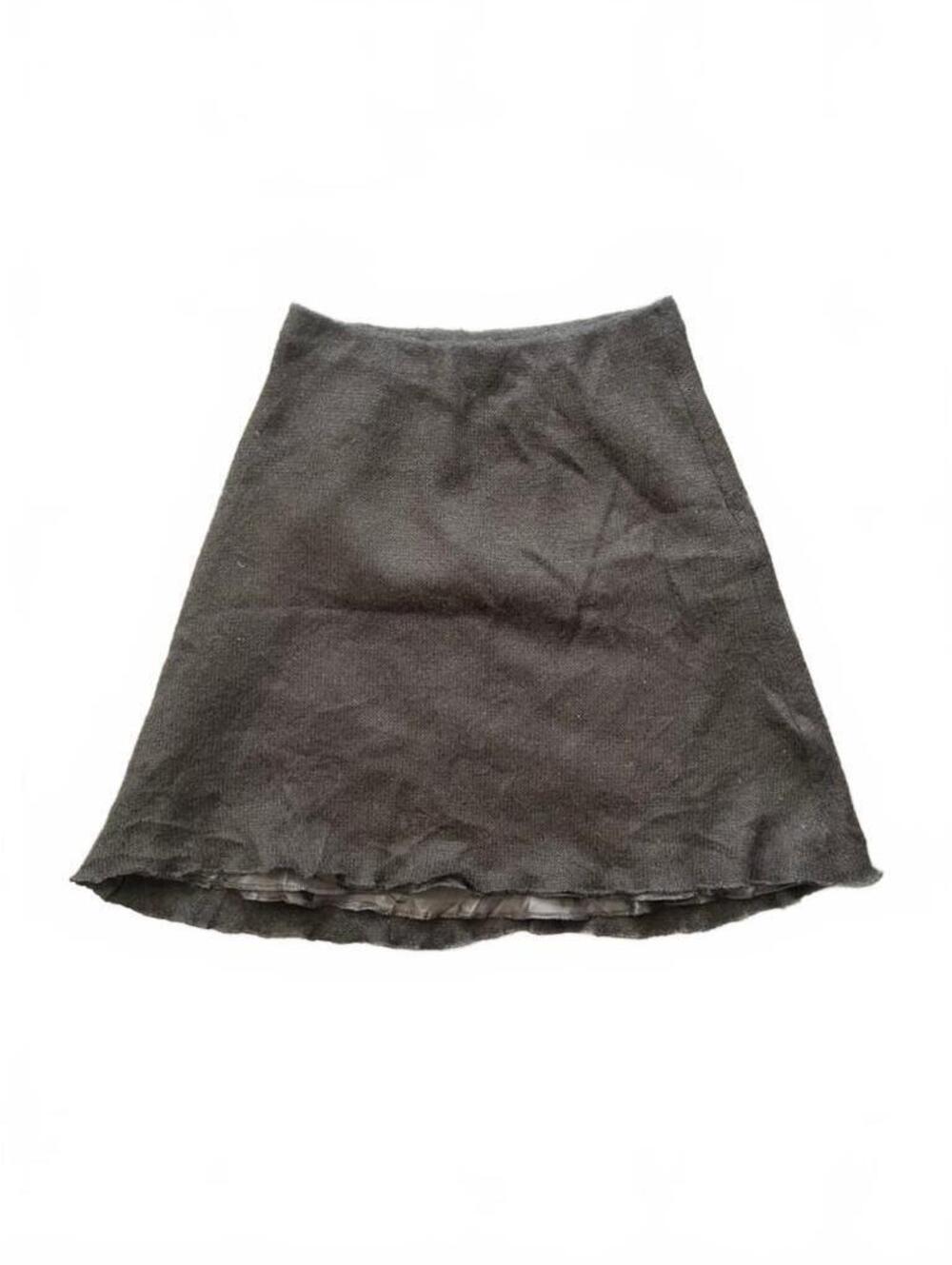 Vintage 90s Blu Sand Mohair Blend Black Skirt Italy 44